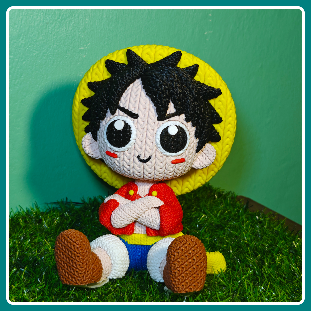 Luffy Estilo Crochet Grande - apoyo 4