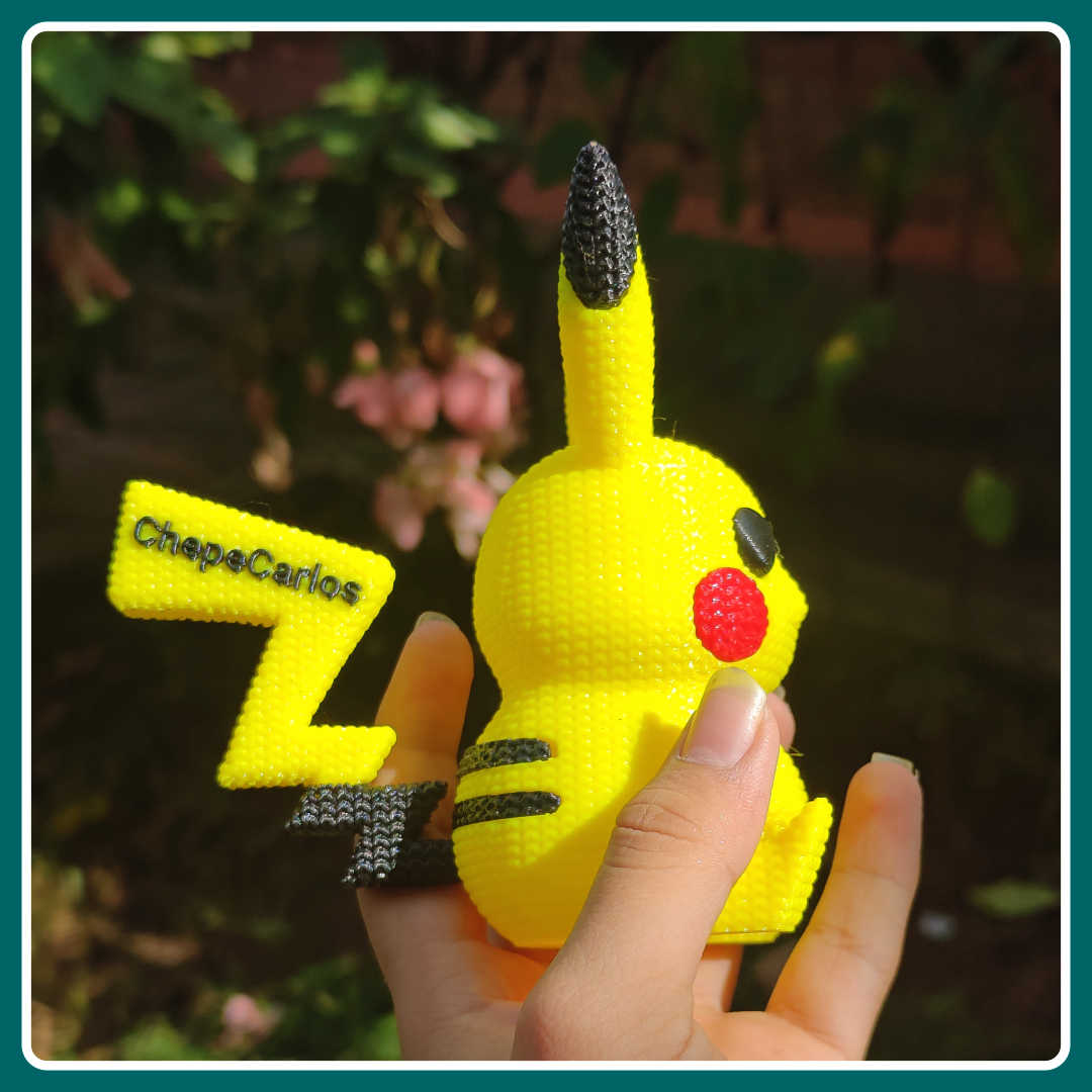 Pikachu Estilo Crochet - apoyo 2