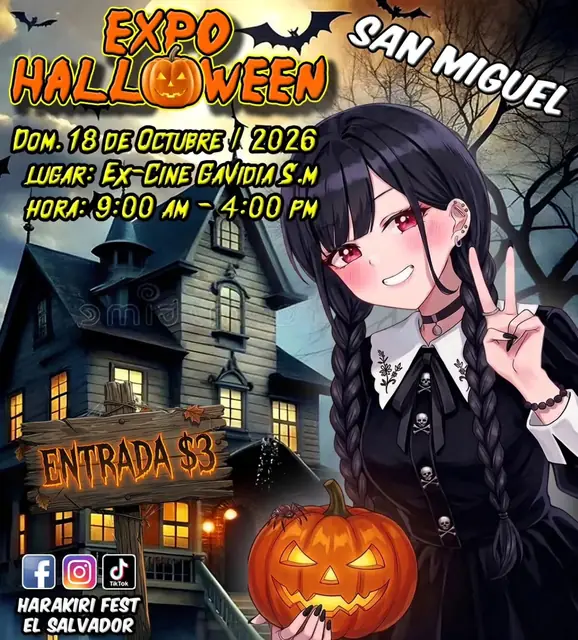 Este domingo 18 de Octubre estarenos en el evento anime Expo Halloween en San Miguel, los ...