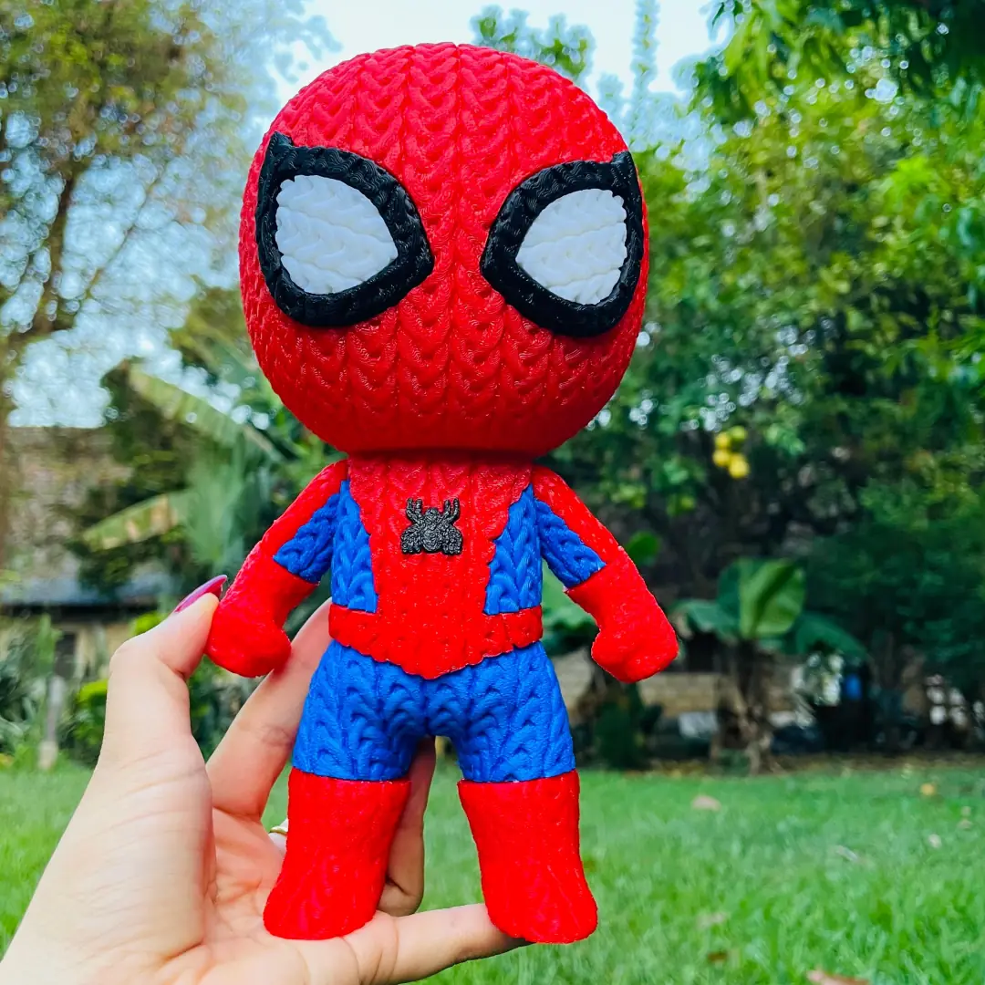 SpiderMan Estilo Crochet Grande - apoyo 4