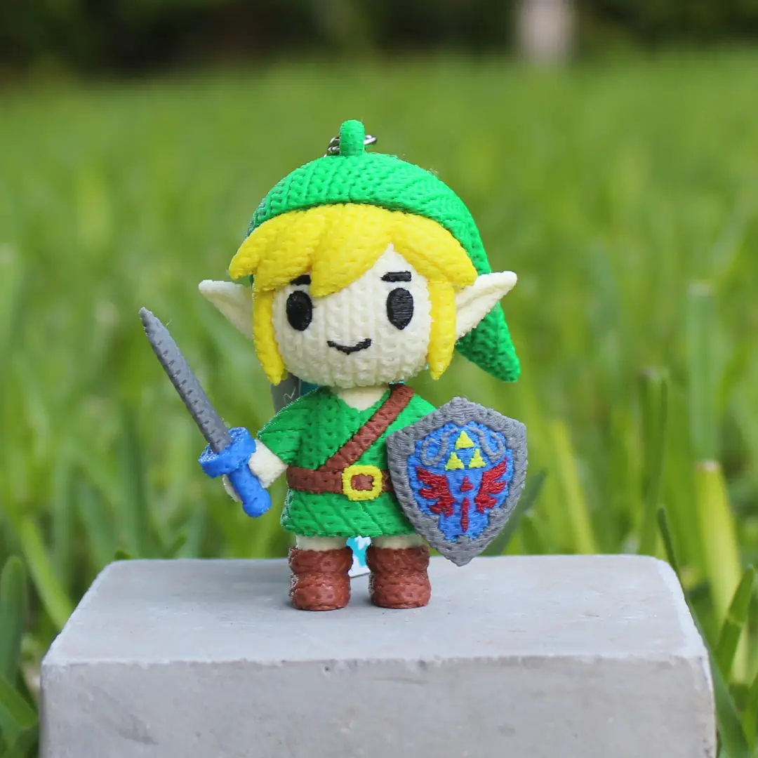 Link Llavero Estilo Crochet