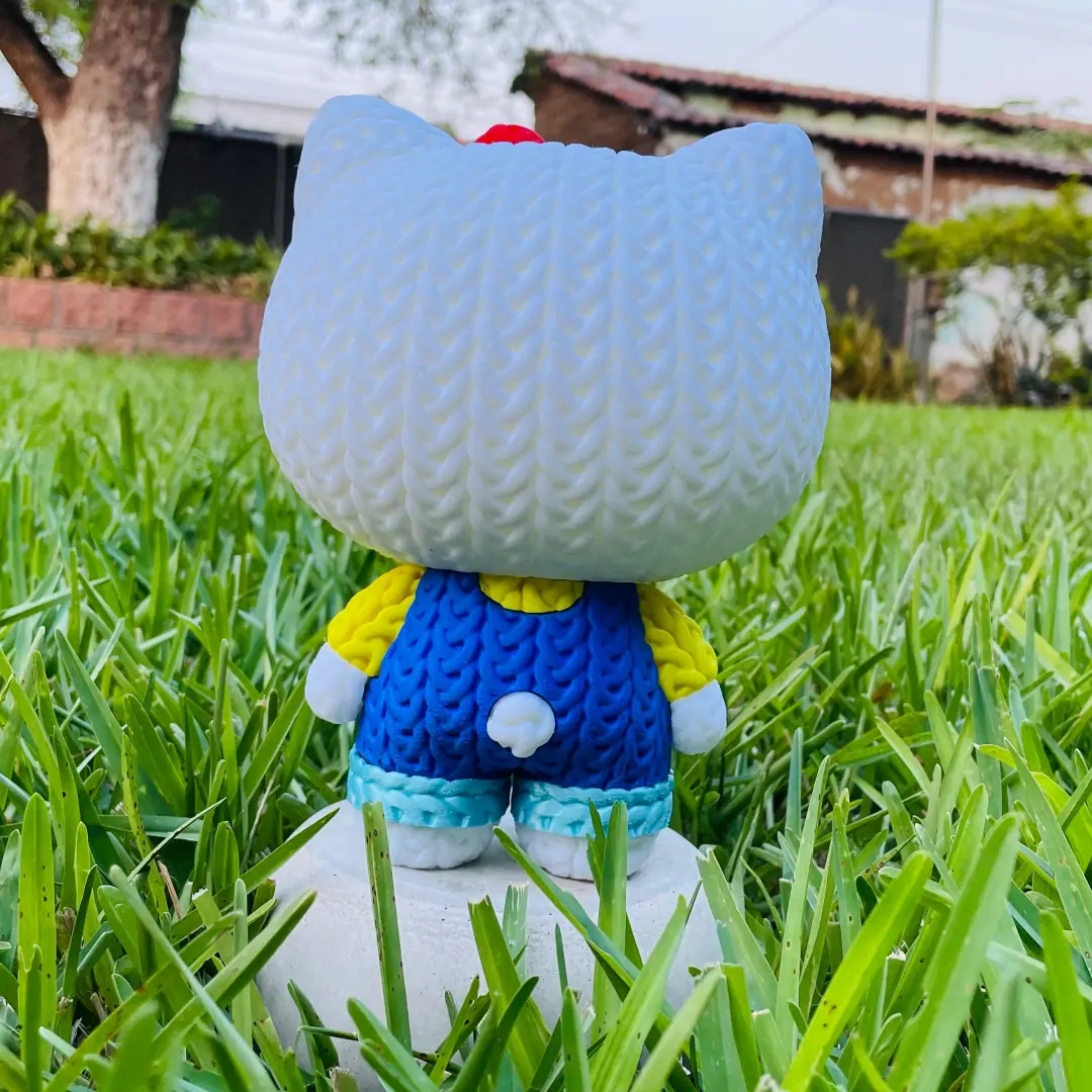 Hello Kitty Estilo Crochet Grande - apoyo 2