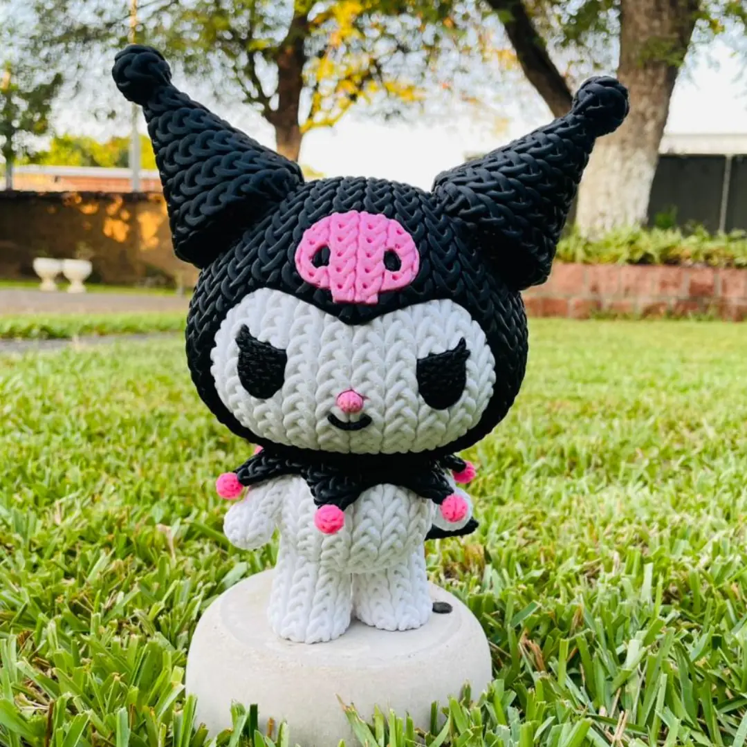 Kuromi Estilo Crochet Grande - apoyo 3