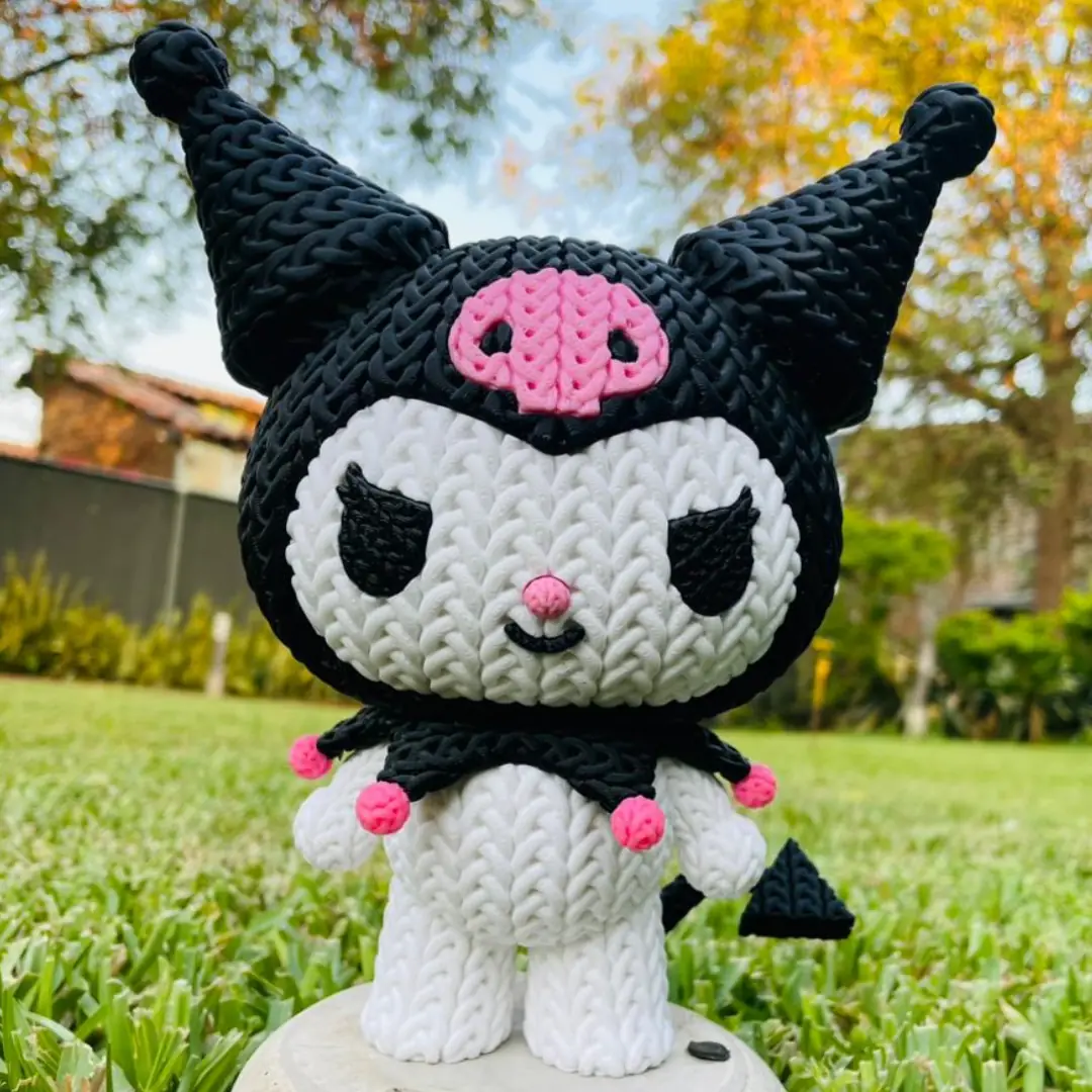 Kuromi Estilo Crochet Grande - apoyo 5